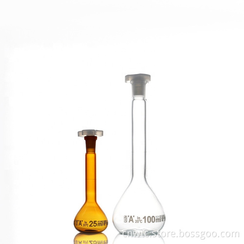 Brown Volumetric Bottles: 250ml and 500ml Chemical Dosing Bottles